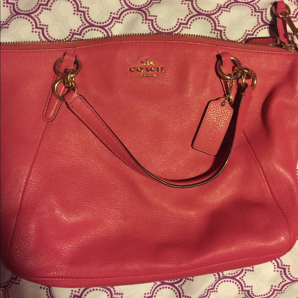Leather Coach purse